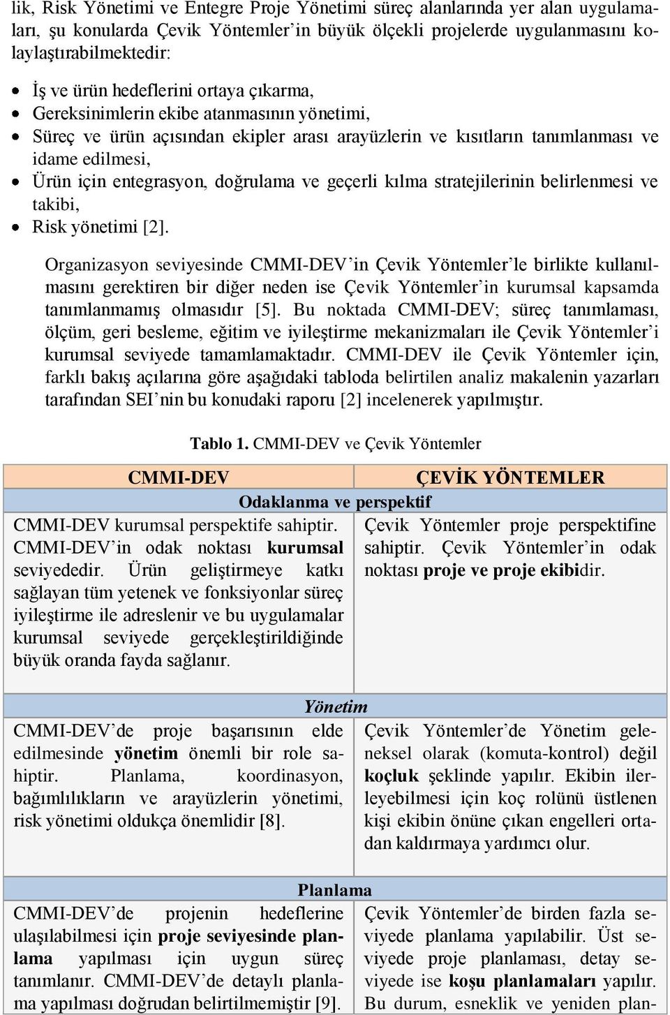 doğrulama ve geçerli kılma stratejilerinin belirlenmesi ve takibi, Risk yönetimi [2].