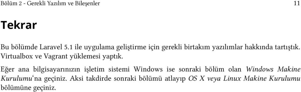 Virtualbox ve Vagrant yüklemesi yaptık.