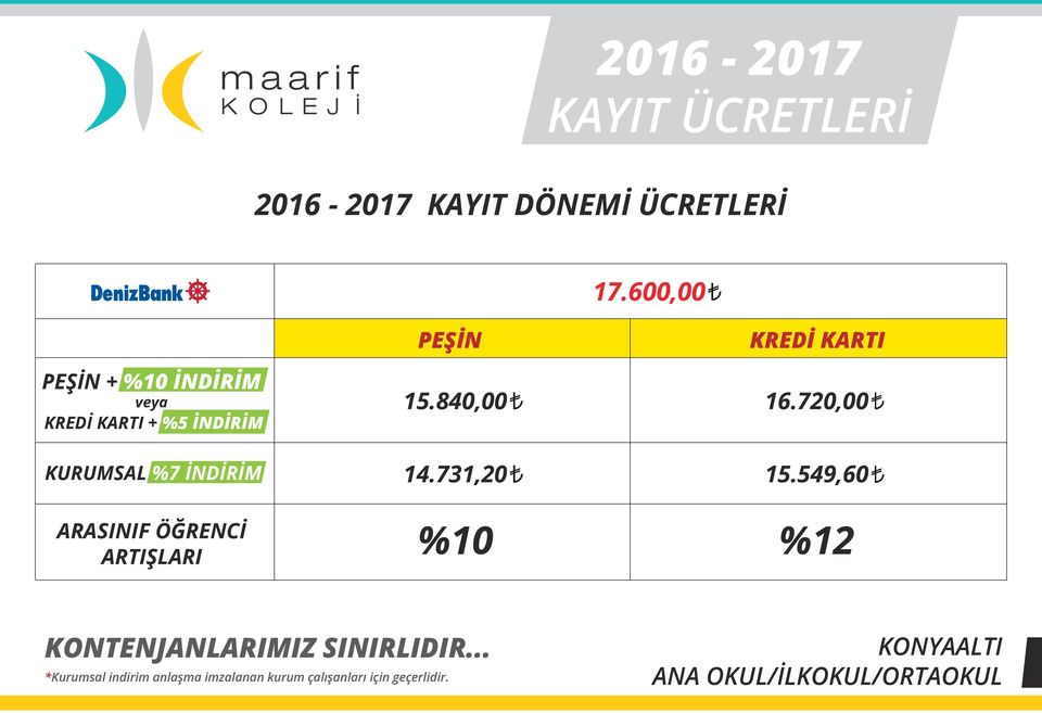 720,00 KURUMSAL %7 İNDİRİM