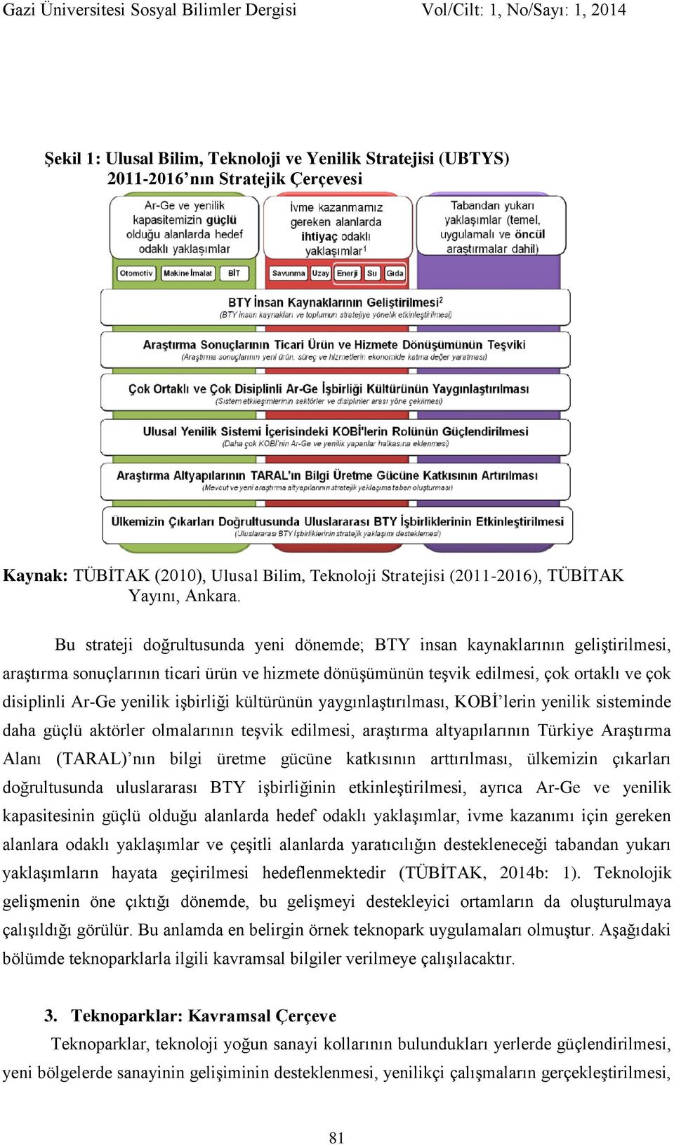 işbirliği kültürünün yaygınlaştırılması, KOBİ lerin yenilik sisteminde daha güçlü aktörler olmalarının teşvik edilmesi, araştırma altyapılarının Türkiye Araştırma Alanı (TARAL) nın bilgi üretme