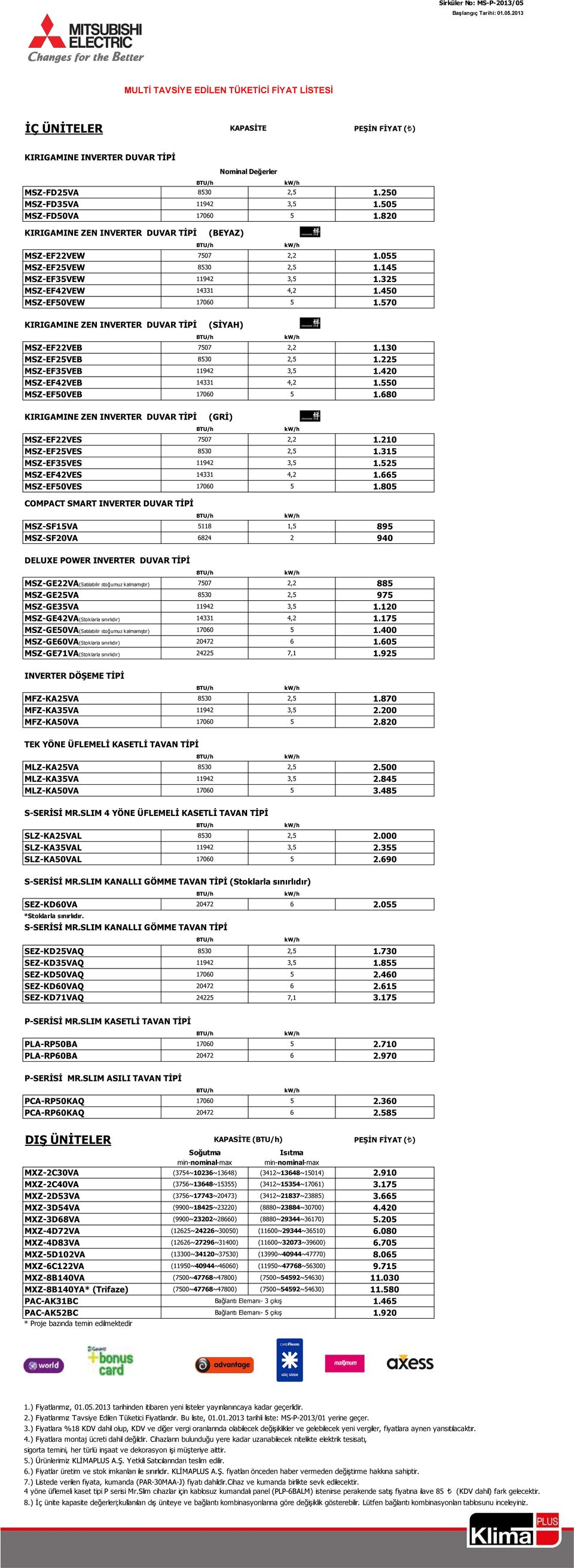 325 MSZ-EF42VEW 14331 4,2 1.450 MSZ-EF50VEW 17060 5 1.570 KIRIGAMINE ZEN INVERTER DUVAR TİPİ (SİYAH) MSZ-EF22VEB 7507 2,2 1.130 MSZ-EF25VEB 8530 2,5 1.225 MSZ-EF35VEB 11942 3,5 1.