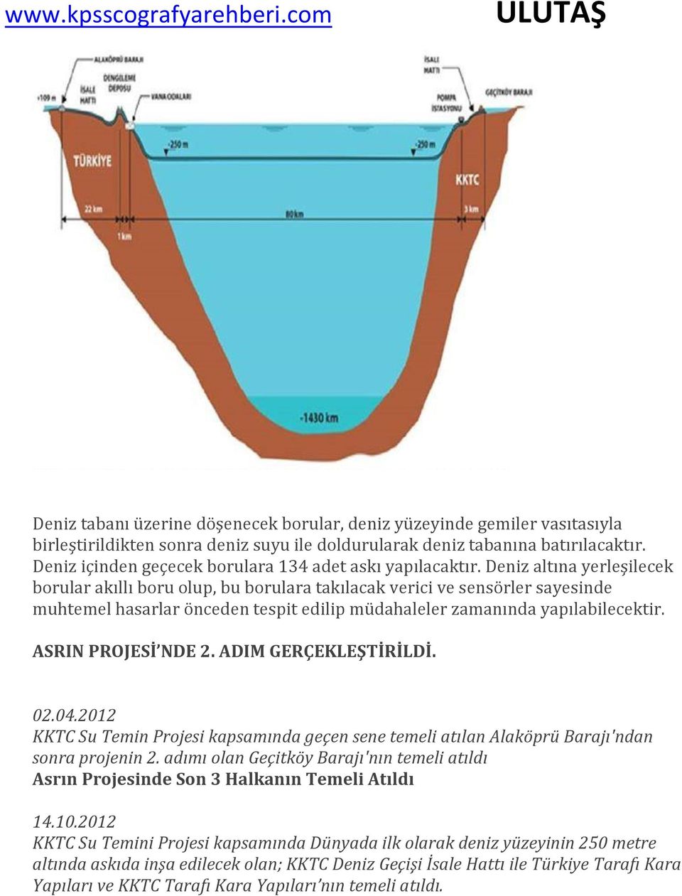 Deniz altına yerleşilecek borular akıllı boru olup, bu borulara takılacak verici ve sensörler sayesinde muhtemel hasarlar önceden tespit edilip müdahaleler zamanında yapılabilecektir.