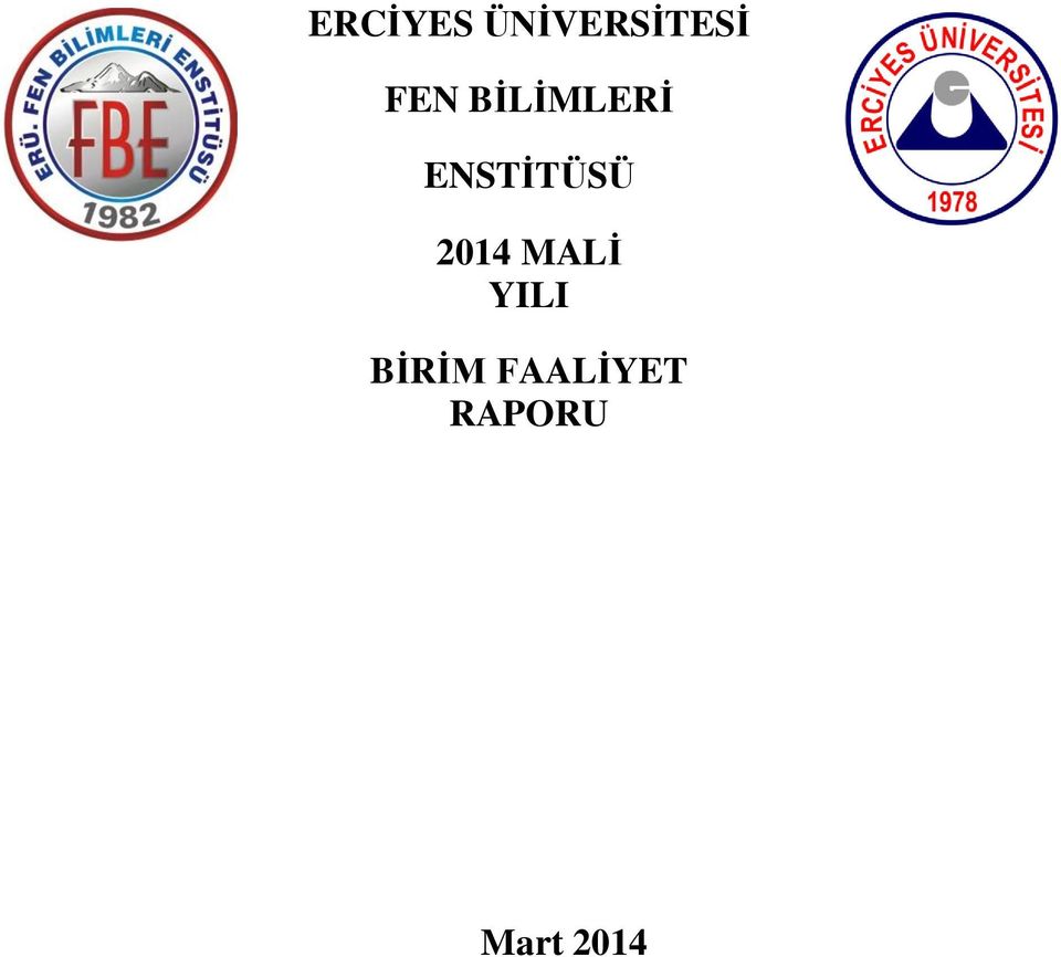 ENSTİTÜSÜ 2014 MALİ