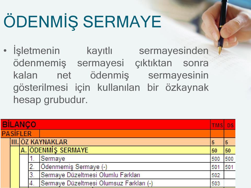 sonra kalan net ödenmiş sermayesinin