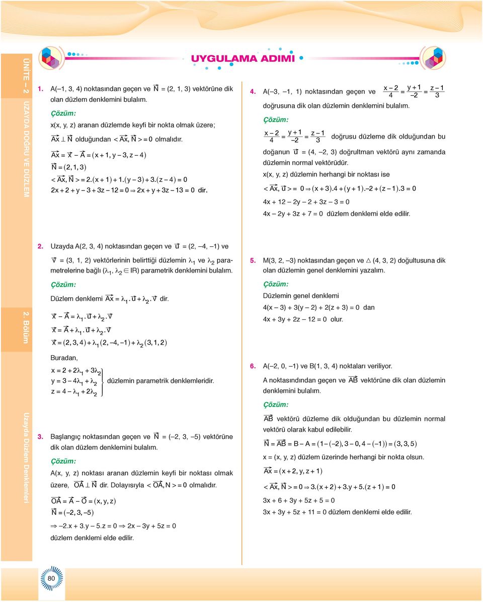 ^z 4h= 0 x+ + y + z = 0& x+ y+ z = 0 dir.