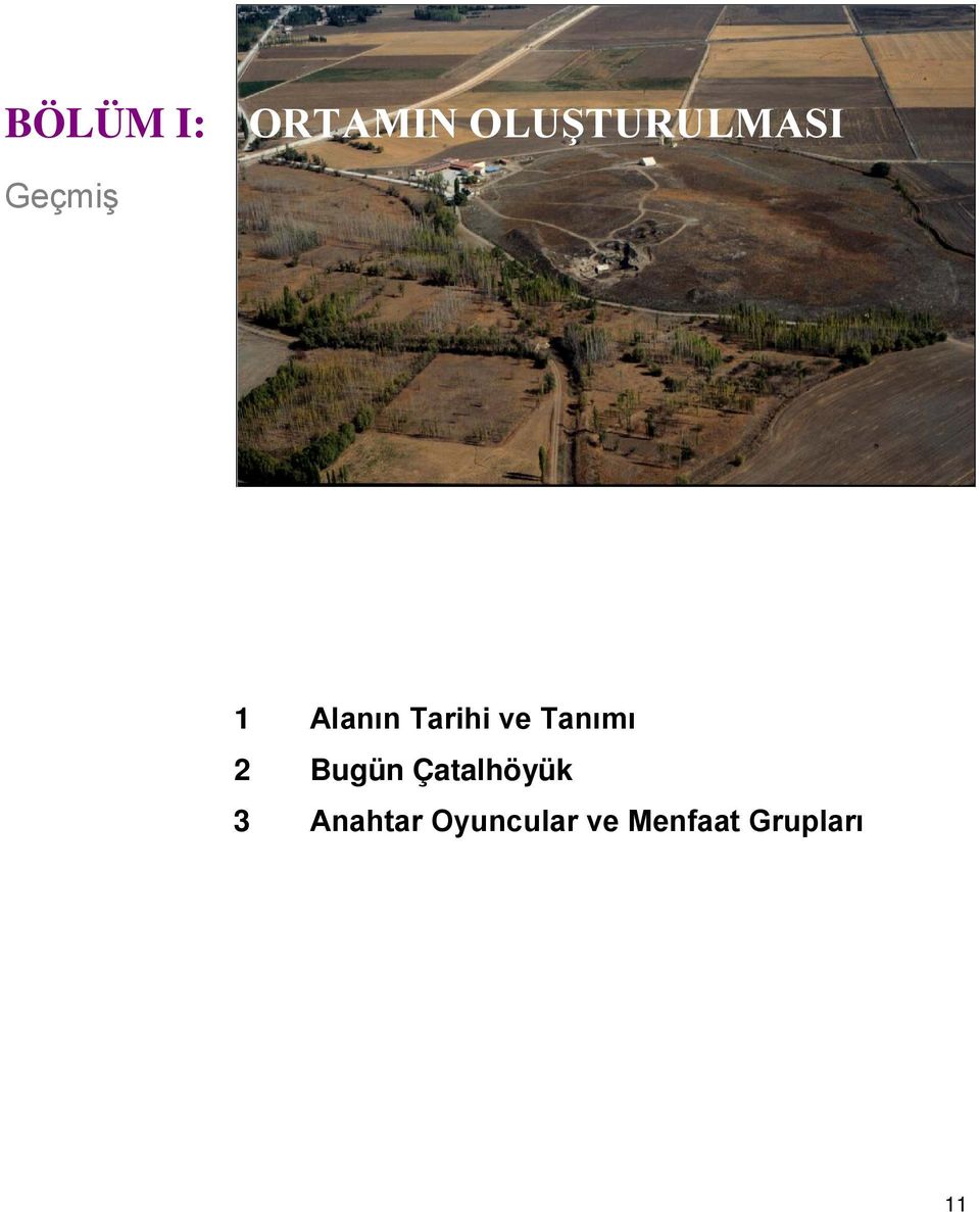 Tanımı 2 Bugün Çatalhöyük 3