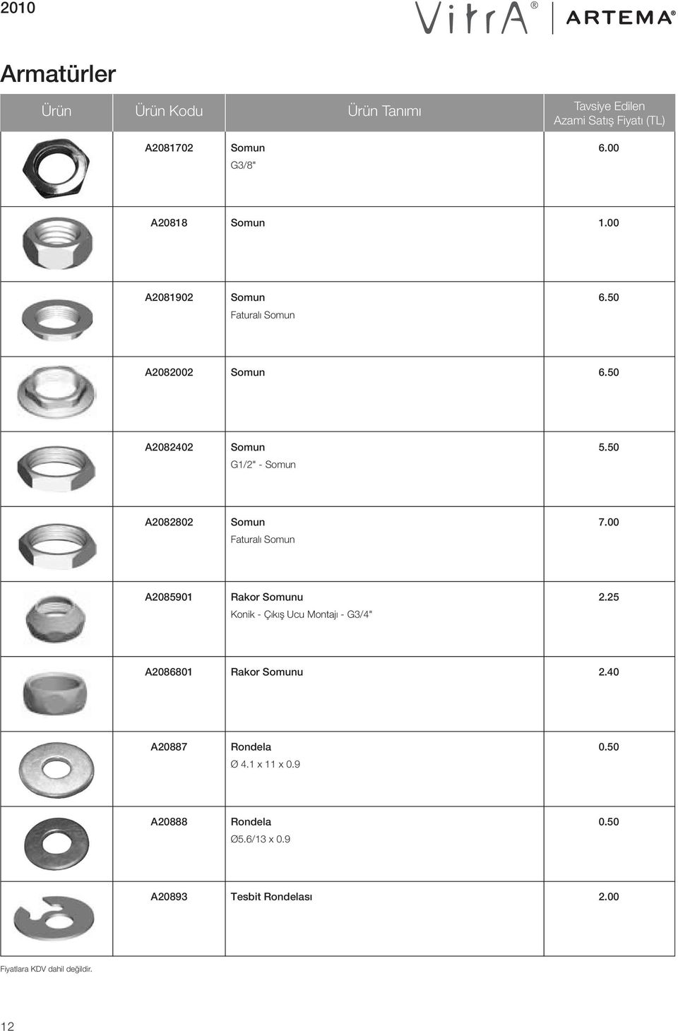 00 Faturalı Somun A2085901 Rakor Somunu 2.