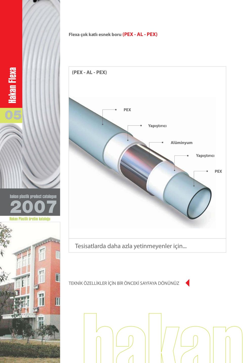 catalogue 2007 Hakan Plastik üretim kataloðu Tesisatlarda daha