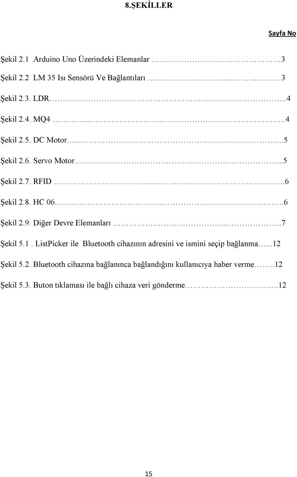 Diğer Devre Elemanları...7 Şekil 5.1. ListPicker ile Bluetooth cihazının adresini ve ismini seçip bağlanma...12 