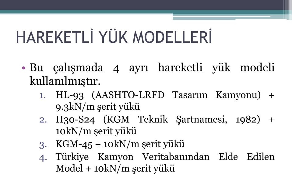 3kN/m şerit yükü 2.