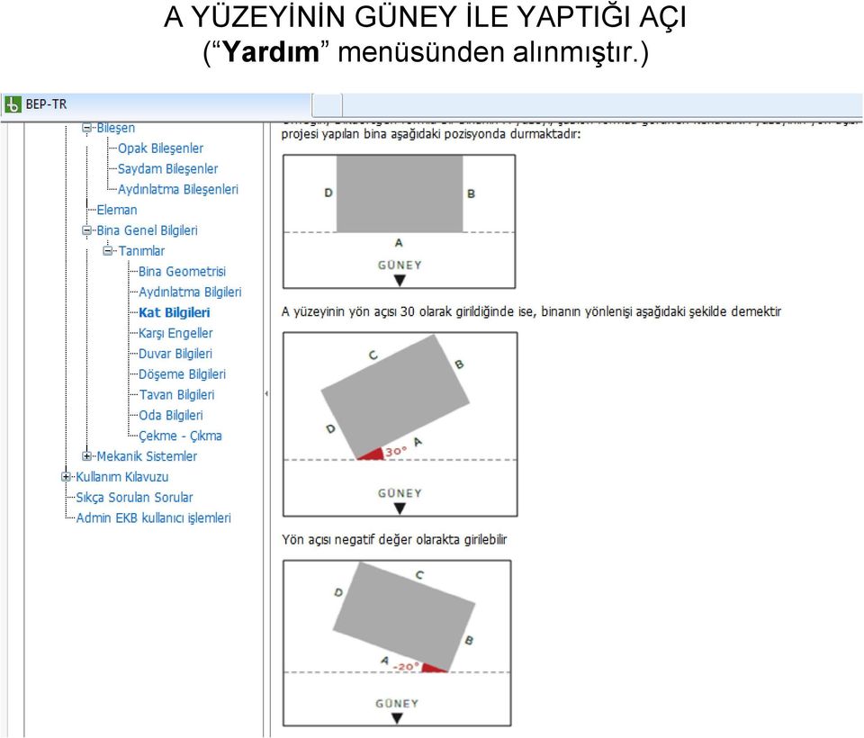 YAPTIĞI AÇI (