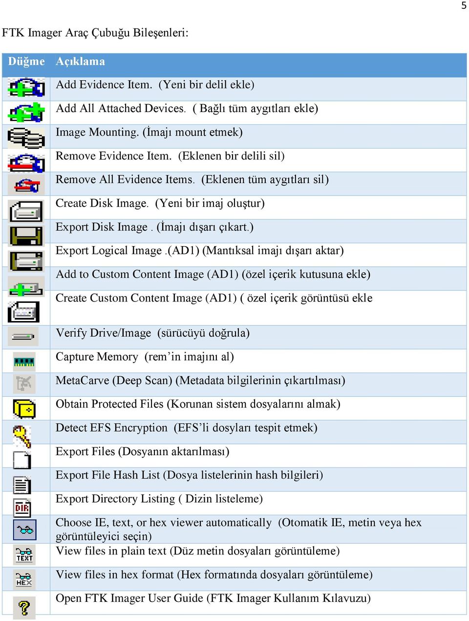 (İmajı dışarı çıkart.) Export Logical Image.