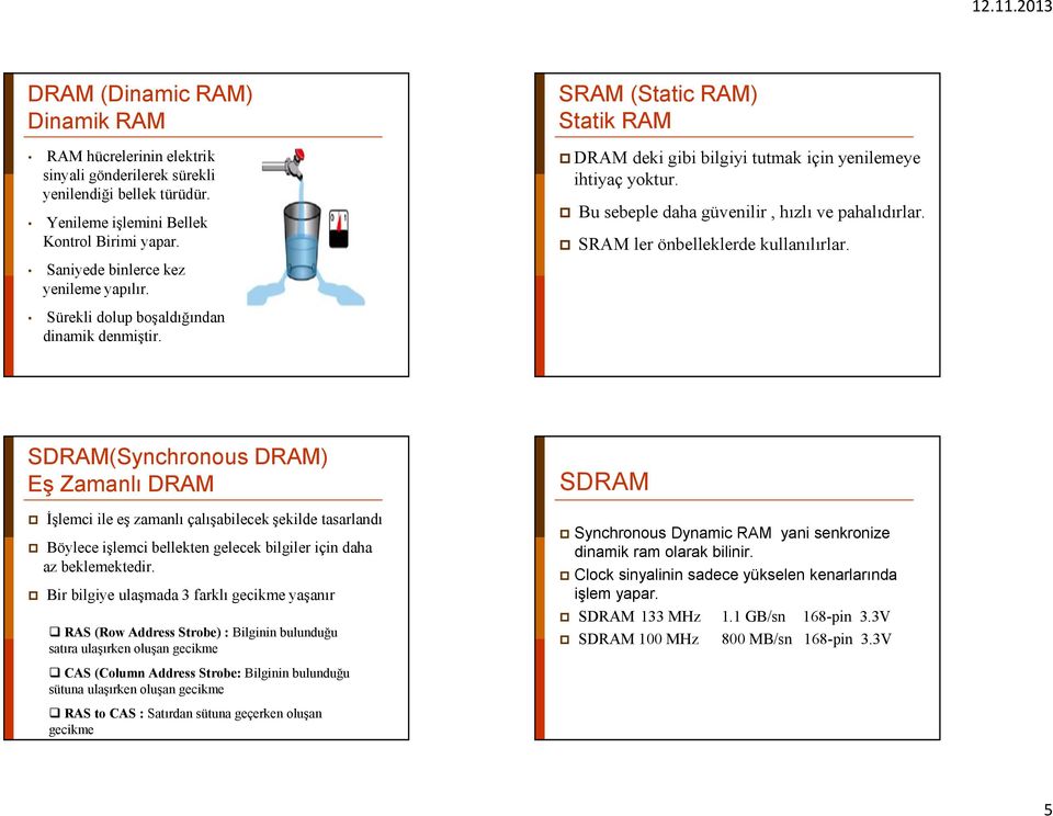 Sürekli dolup boşaldığından dinamik denmiştir.