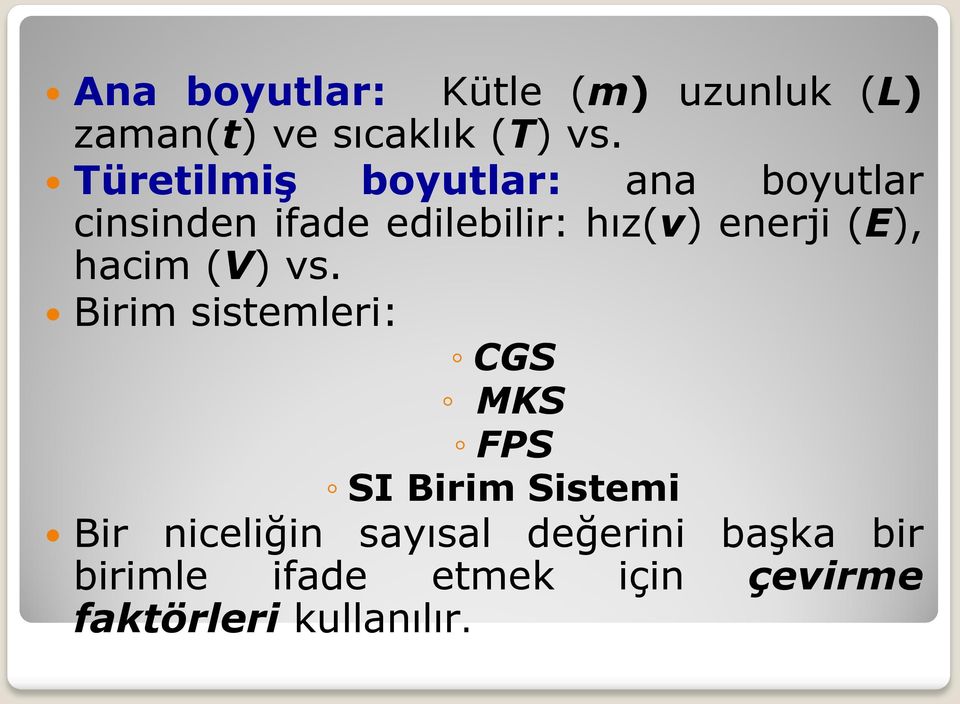 (E), hacim (V) vs.