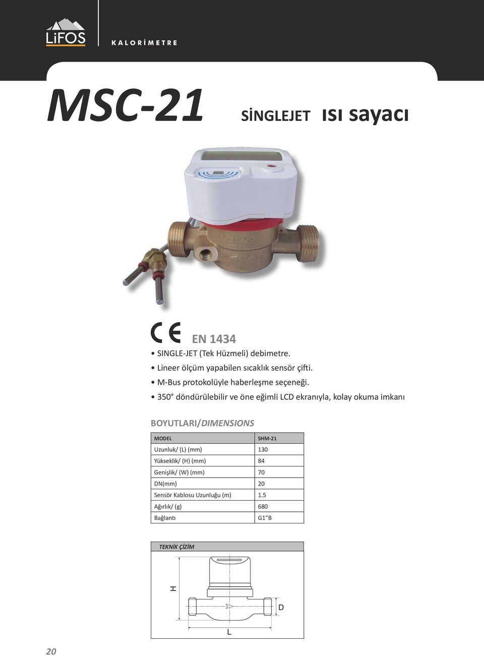 350 döndürülebilir ve öne eğimli LCD ekranıyla, kolay okuma imkanı BOYUTLARI/DIMENSIONS MODEL SHM-21