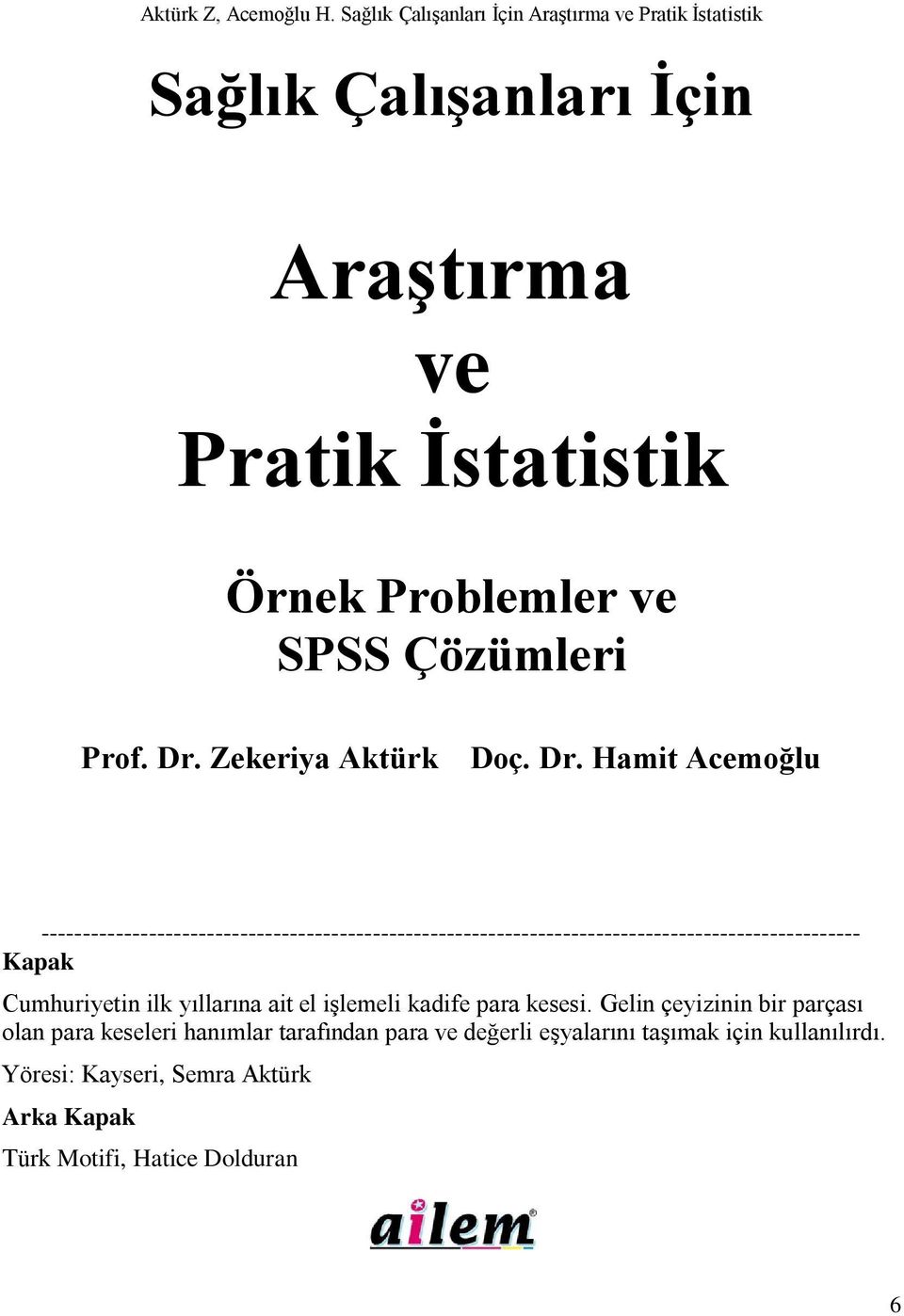 Hamit Acemoğlu --------------------------------------------------------------------------------------------------- Kapak