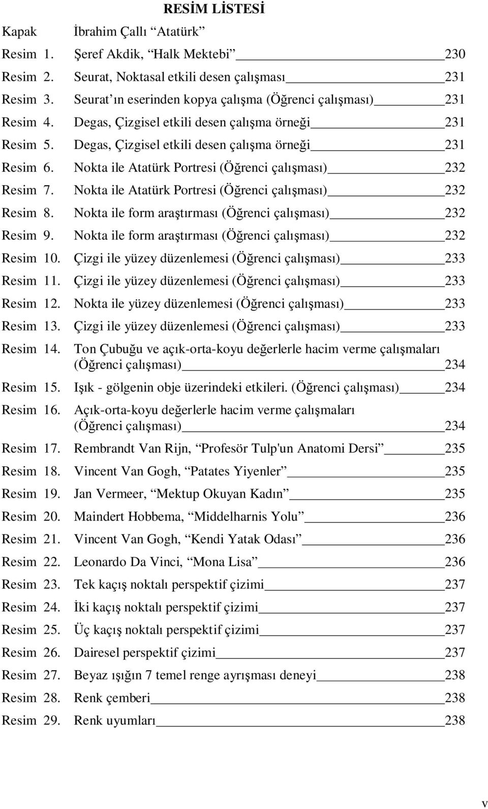 Nokta ile Atatürk Portresi (Öğrenci çalışması) 232 Resim 7. Nokta ile Atatürk Portresi (Öğrenci çalışması) 232 Resim 8. Nokta ile form araştırması (Öğrenci çalışması) 232 Resim 9.