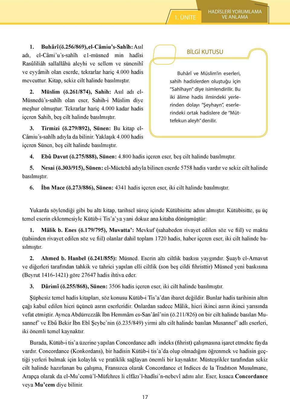 Kitap, sekiz cilt halinde basılmıştır. 2. Müslim (ö.261/874), Sahih: Asıl adı el- Müsnedü s-sahîh olan eser, Sahih-i Müslim diye meşhur olmuştur. Tekrarlar hariç 4.