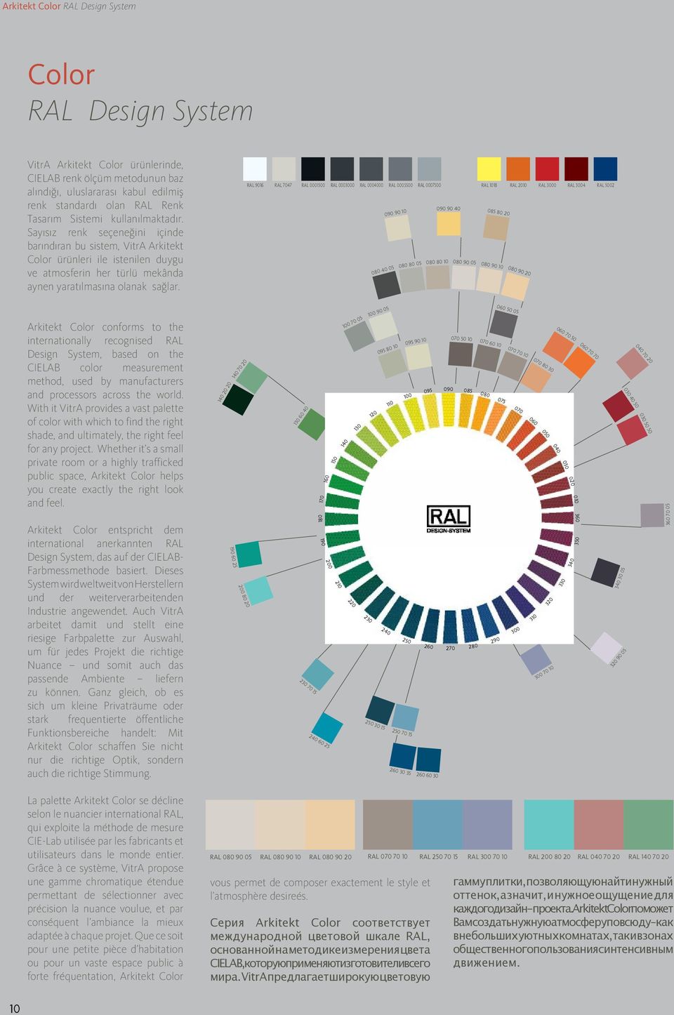 Sayısız renk seçeneğini içinde barındıran bu sistem, VitrA Arkitekt Color ürünleri ile istenilen duygu ve atmosferin her türlü mekânda aynen yaratılmasına olanak sağlar.