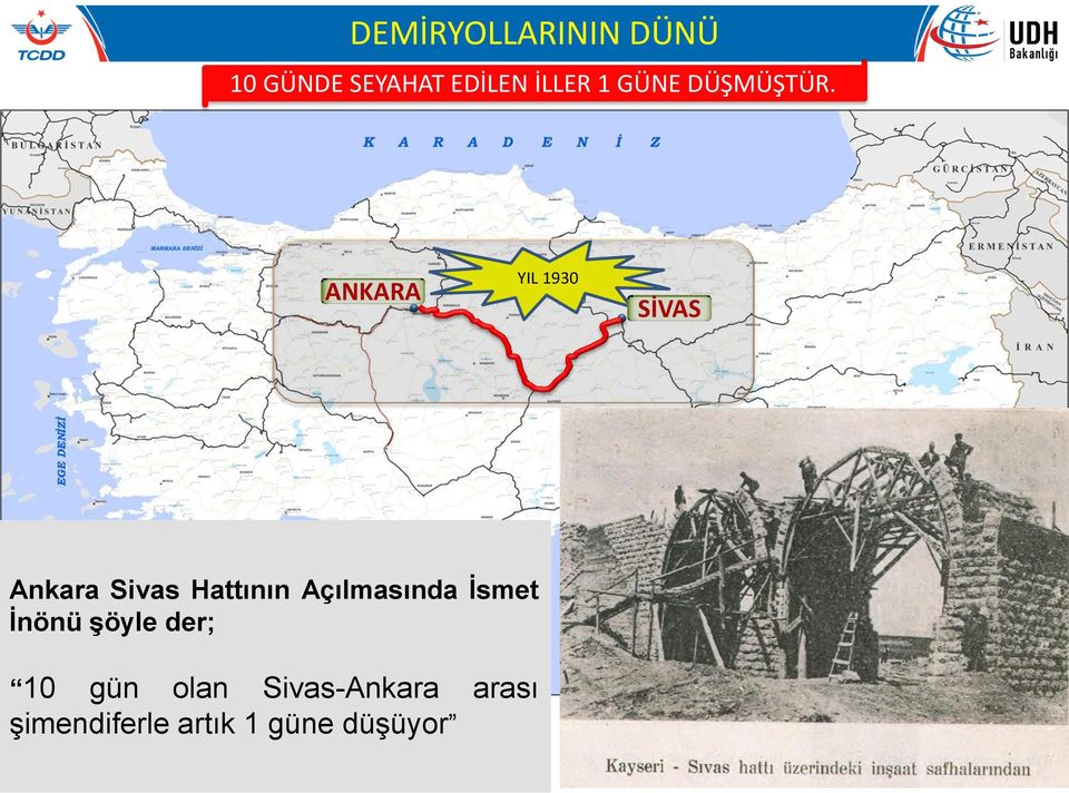 ANKARA YIL 1930 SİVAS Ankara Sivas Hattının