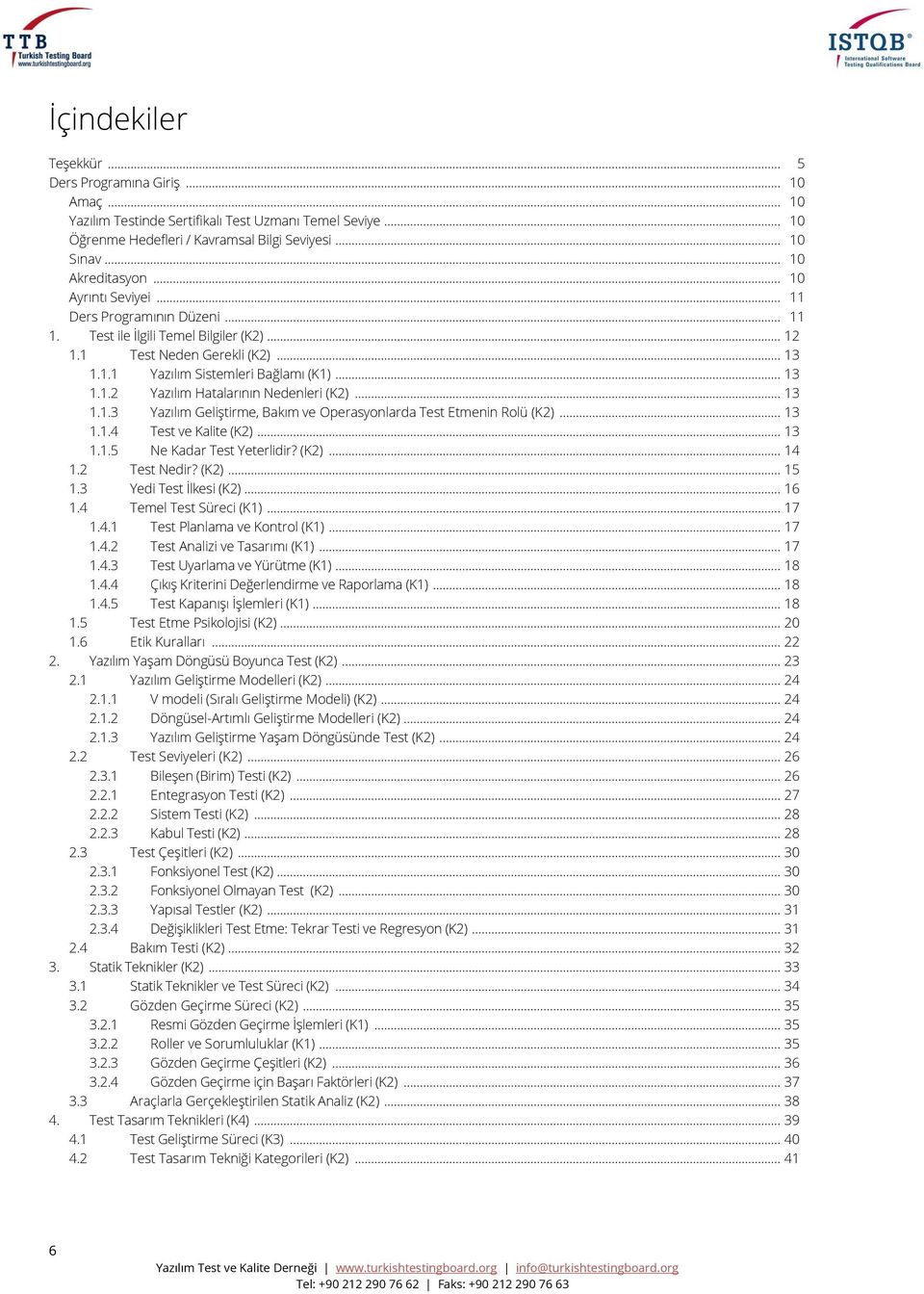 .. 13 1.1.3 Yazılım Geliştirme, Bakım ve Operasyonlarda Test Etmenin Rolü (K2)... 13 1.1.4 Test ve Kalite (K2)... 13 1.1.5 Ne Kadar Test Yeterlidir? (K2)... 14 1.2 Test Nedir? (K2)... 15 1.