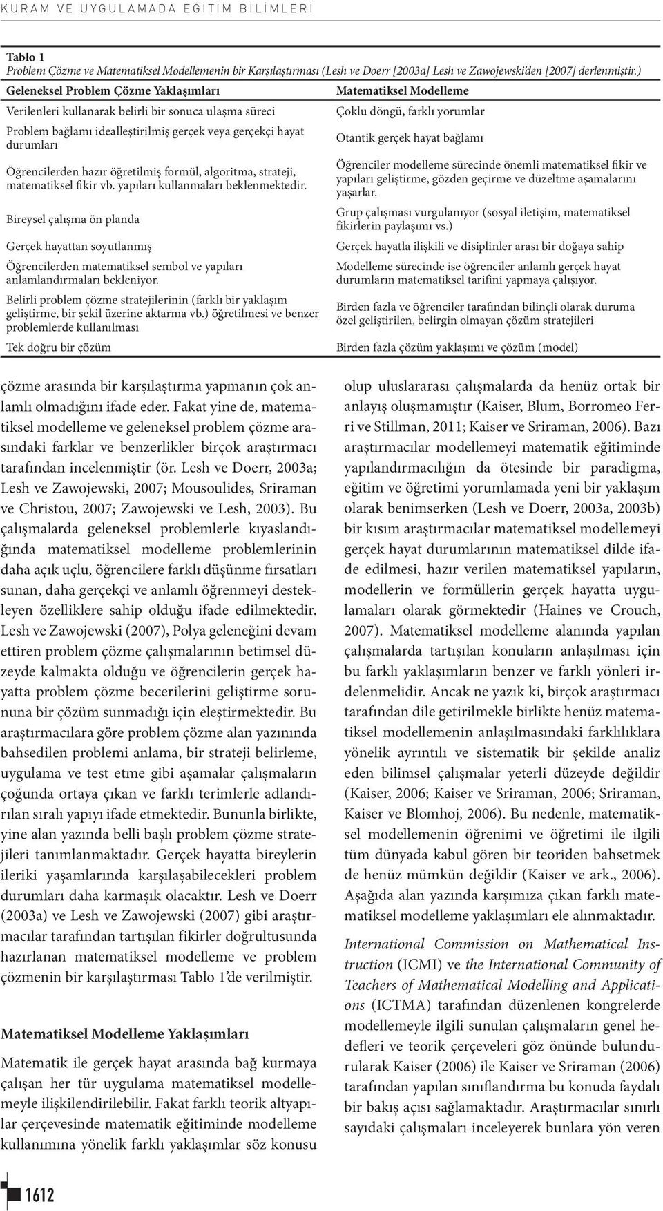 gerçekçi hayat Otantik gerçek hayat bağlamı durumları Öğrencilerden hazır öğretilmiş formül, algoritma, strateji, matematiksel fikir vb. yapıları kullanmaları beklenmektedir.