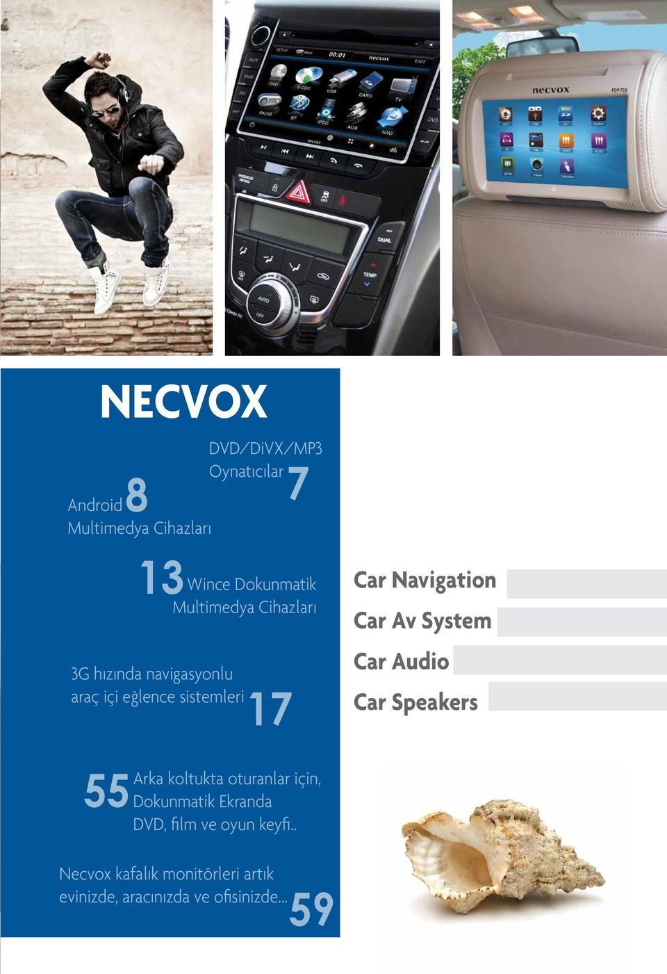 Car Audio Car Speakers 55 Arka koltukta oturanlar için, Dokunmatik Ekranda DVD,