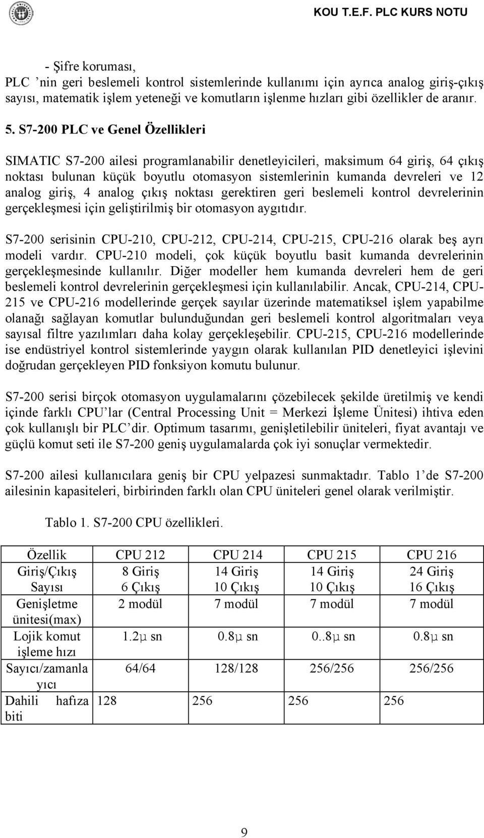 analog giriş, 4 analog çıkış noktası gerektiren geri beslemeli kontrol devrelerinin gerçekleşmesi için geliştirilmiş bir otomasyon aygıtıdır.