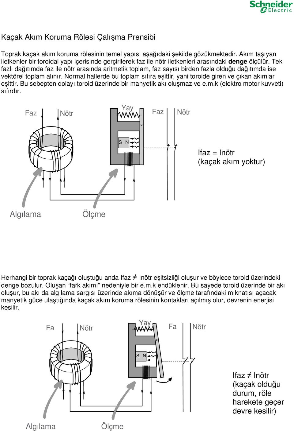 Tek fazlı dağıtımda faz ile nötr arasında aritmetik toplam, faz sayısı birden fazla olduğu dağıtımda ise vektörel toplam alınır.