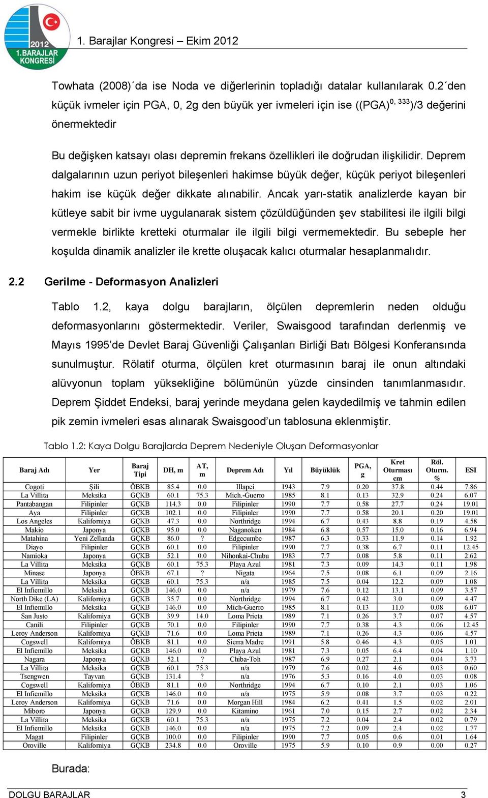 Deprem dalgalarının uzun periyot bileşenleri hakimse büyük değer, küçük periyot bileşenleri hakim ise küçük değer dikkate alınabilir.