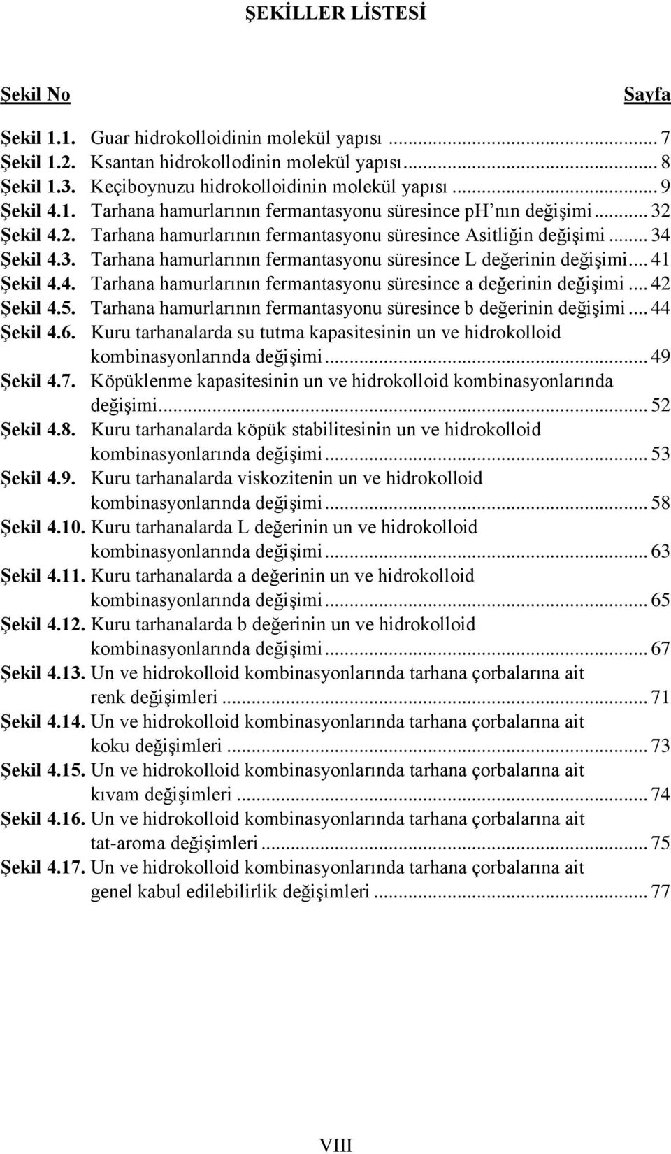 .. 41 Şekil 4.4. Tarhana hamurlarının fermantasyonu süresince a değerinin değişimi... 42 Şekil 4.5. Tarhana hamurlarının fermantasyonu süresince b değerinin değişimi... 44 Şekil 4.6.