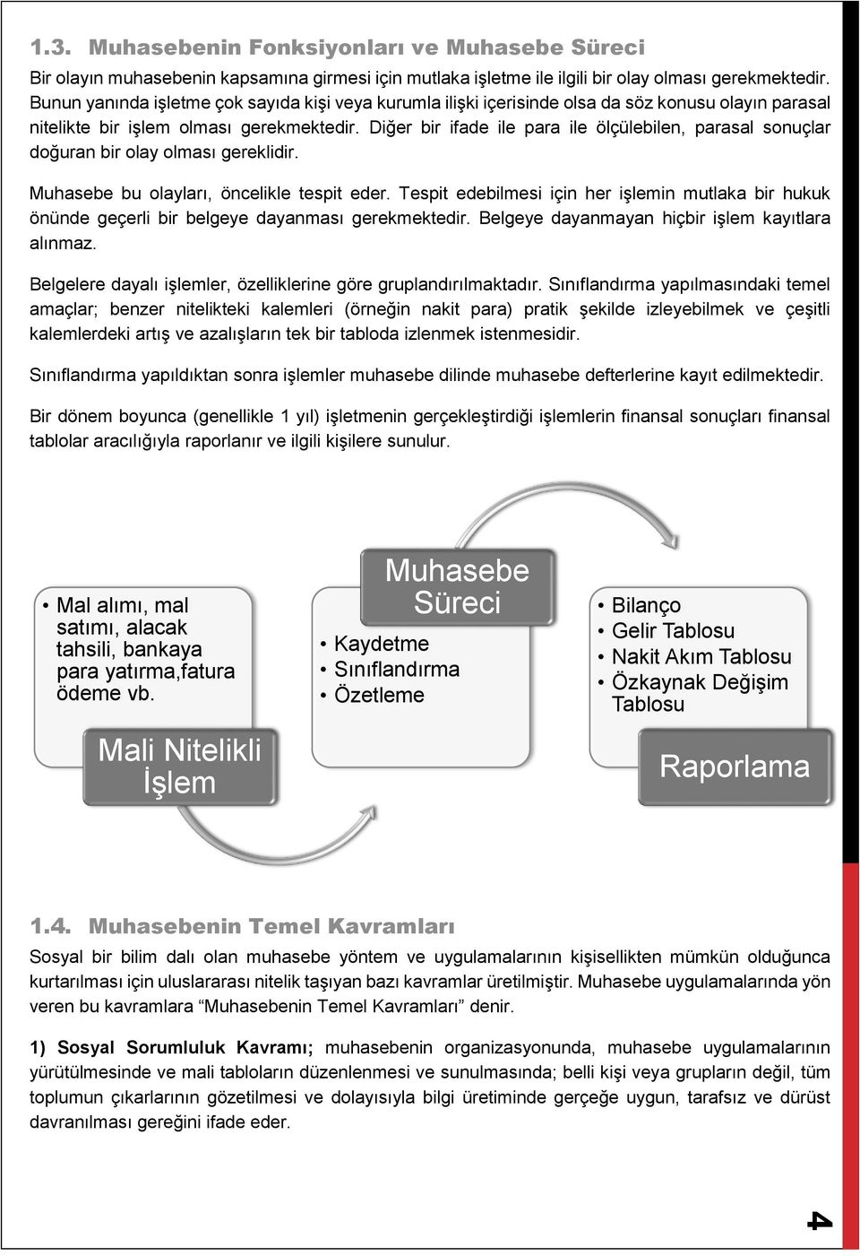 Diğer bir ifade ile para ile ölçülebilen, parasal sonuçlar doğuran bir olay olması gereklidir. Muhasebe bu olayları, öncelikle tespit eder.