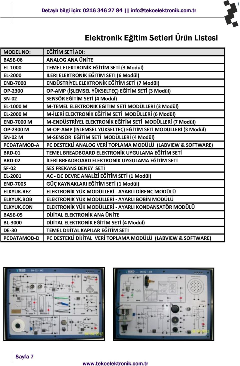 CON BASE-05 BL-3000 DE-30 PCDATAMOD-D EĞİTİM SETİ ADI: ANALOG ANA ÜNİTE TEMEL ELEKTRONİK EĞİTİM SETİ (3 Modül) İLERİ ELEKTRONİK EĞİTİM SETİ (6 Modül) ENDÜSTRİYEL ELEKTRONİK EĞİTİM SETİ (7 Modül)