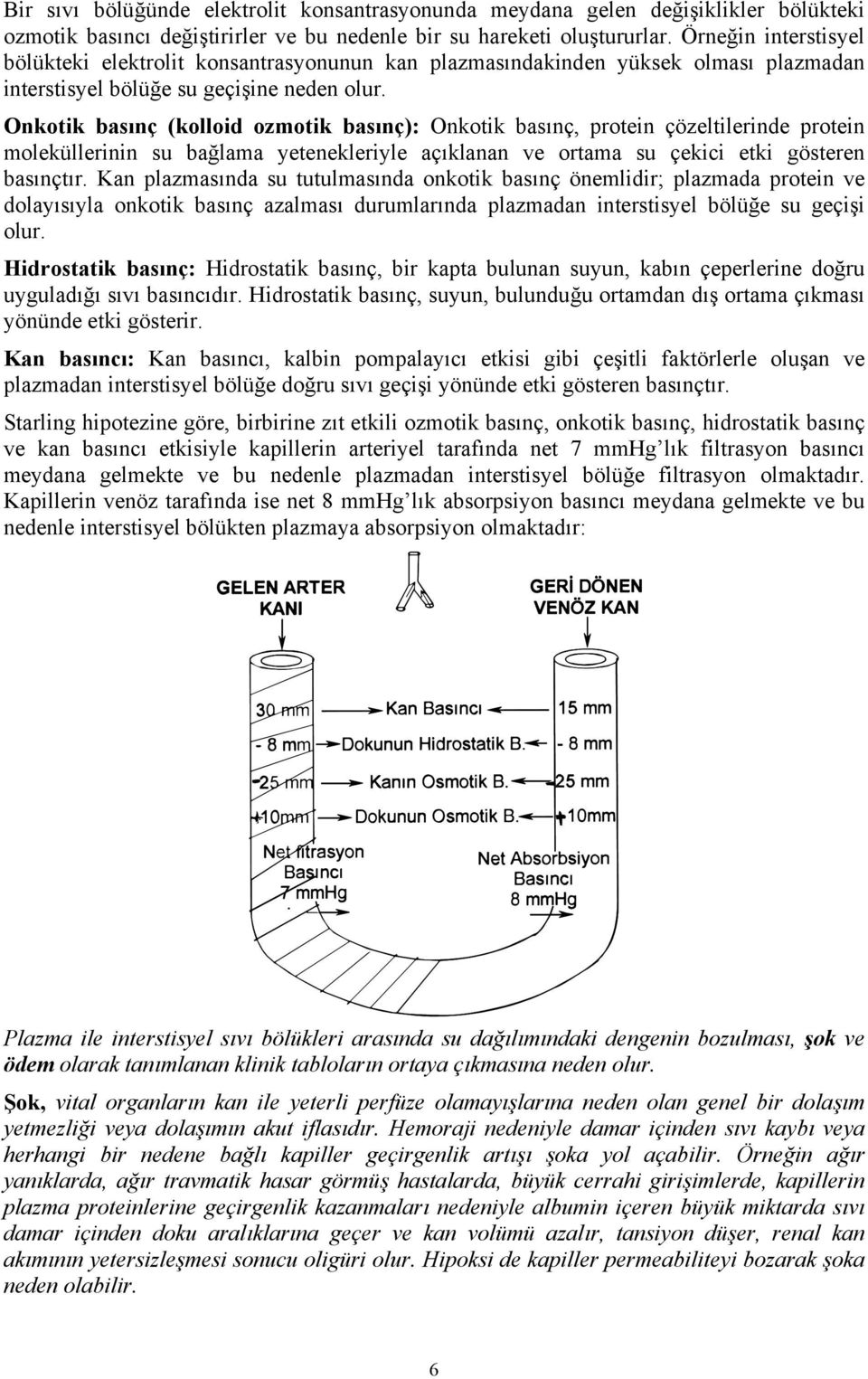 Onkotik basınç (kolloid ozmotik basınç): Onkotik basınç, protein çözeltilerinde protein moleküllerinin su bağlama yetenekleriyle açıklanan ve ortama su çekici etki gösteren basınçtır.