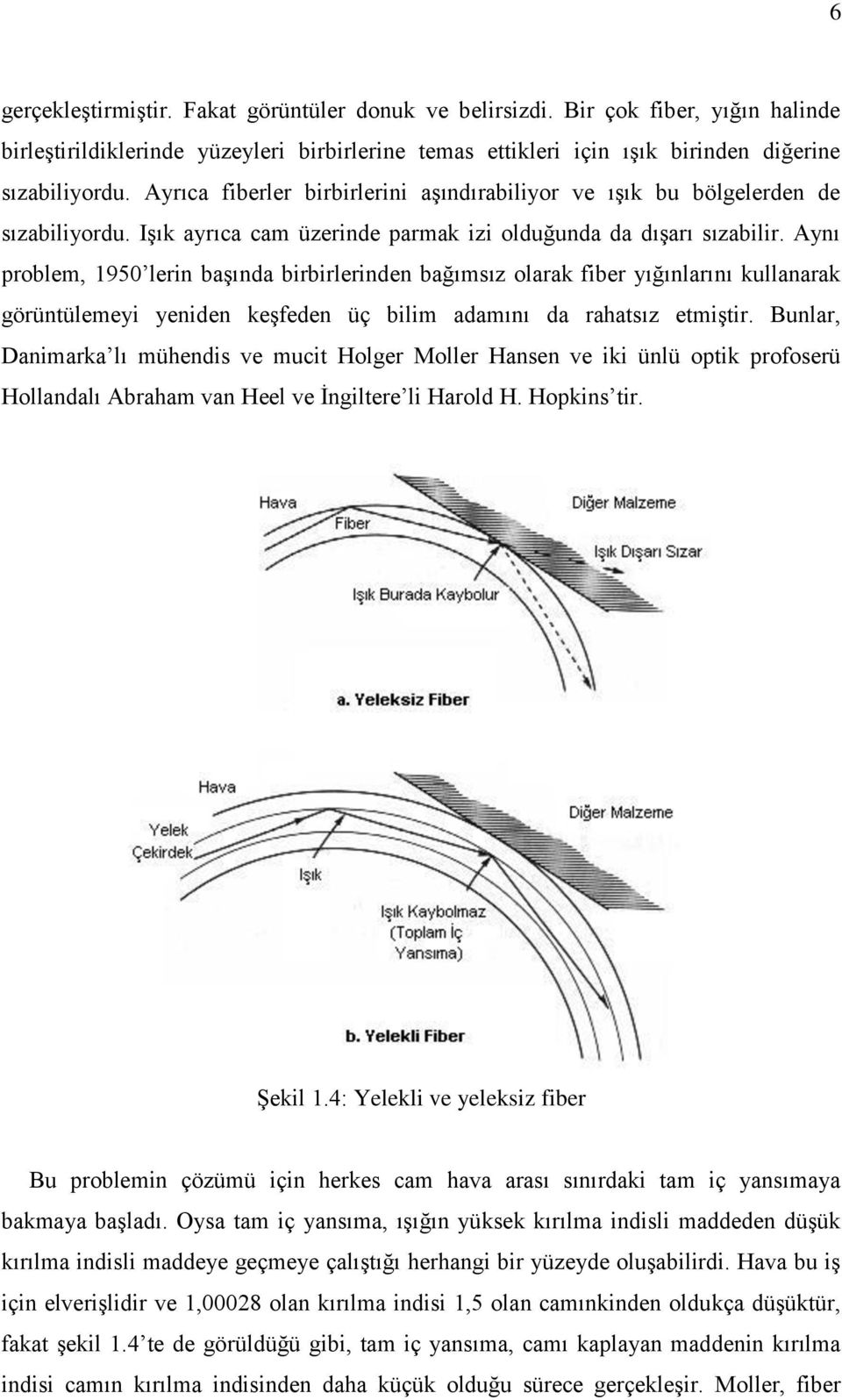 Aynı problem, 1950 lerin başında birbirlerinden bağımsız olarak fiber yığınlarını kullanarak görüntülemeyi yeniden keşfeden üç bilim adamını da rahatsız etmiştir.