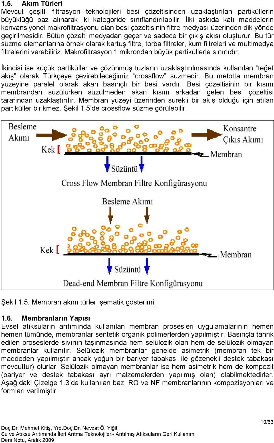 Bu tür süzme elemanlarına örnek olarak kartuş filtre, torba filtreler, kum filtreleri ve multimedya filtrelerini verebiliriz. Makrofiltrasyon 1 mikrondan büyük partiküllerle sınırlıdır.