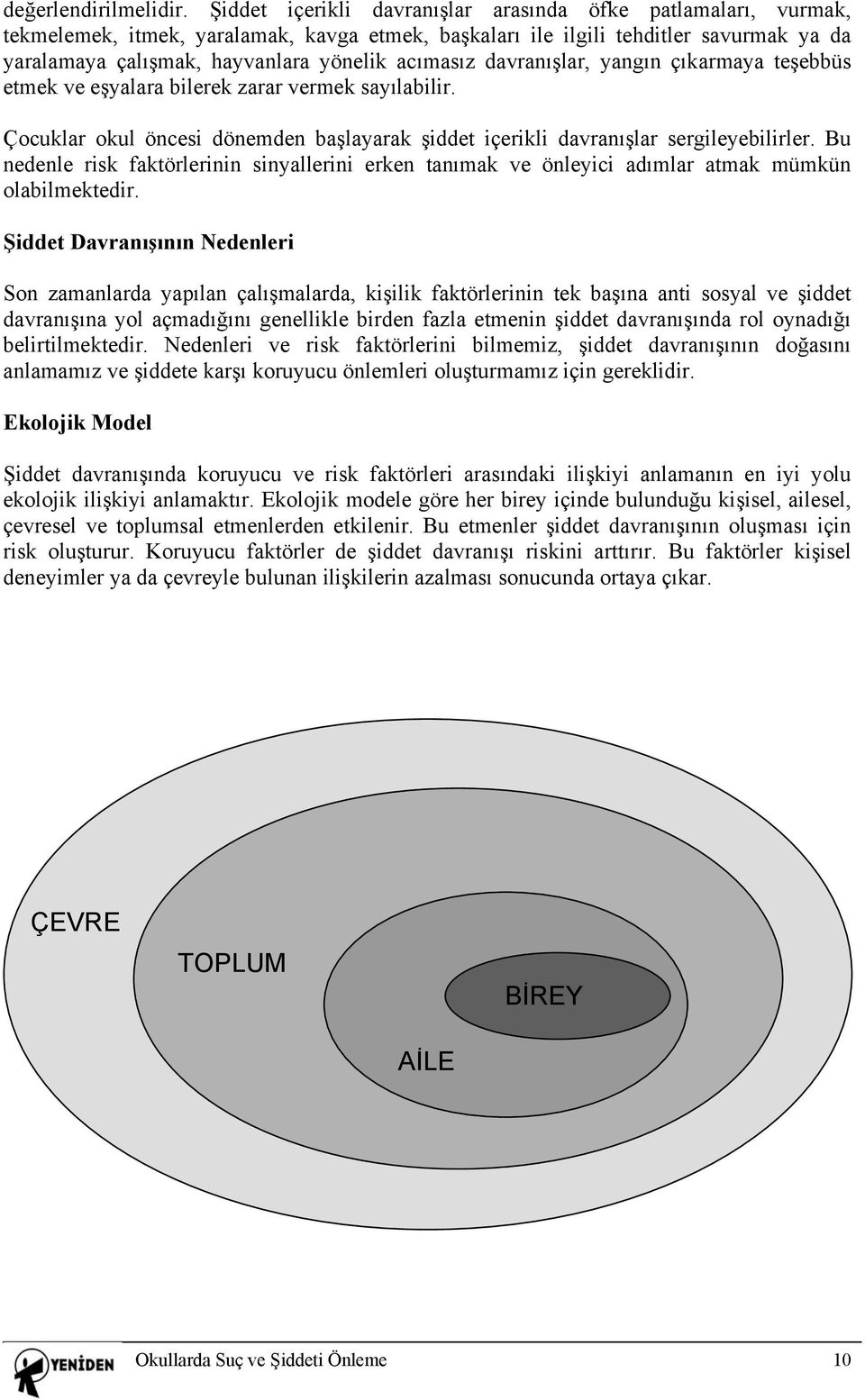 acımasız davranışlar, yangın çıkarmaya teşebbüs etmek ve eşyalara bilerek zarar vermek sayılabilir. Çocuklar okul öncesi dönemden başlayarak şiddet içerikli davranışlar sergileyebilirler.