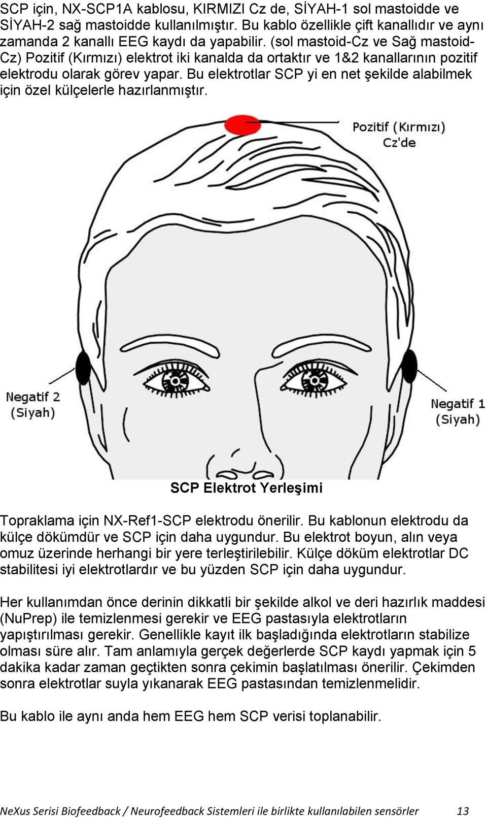 Bu elektrotlar SCP yi en net şekilde alabilmek için özel külçelerle hazırlanmıştır. SCP Elektrot Yerleşimi Topraklama için NX-Ref1-SCP elektrodu önerilir.