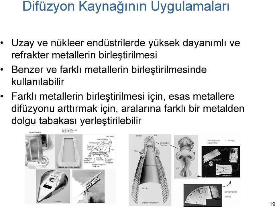 birleştirilmesinde kullanılabilir Farklı metallerin birleştirilmesi için, esas