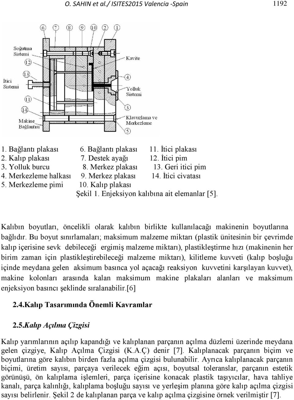 Kalıbın boyutları, öncelikli olarak kalıbın birlikte kullanılacağı makinenin boyutlarına bağlıdır.