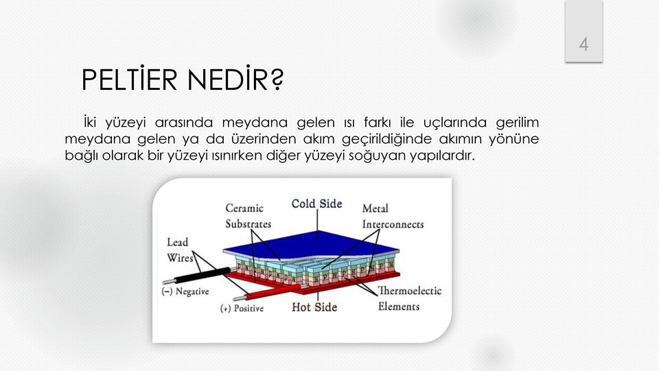 uçlarında gerilim meydana gelen ya da üzerinden akım