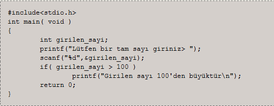 Örnek bir program yazalım.