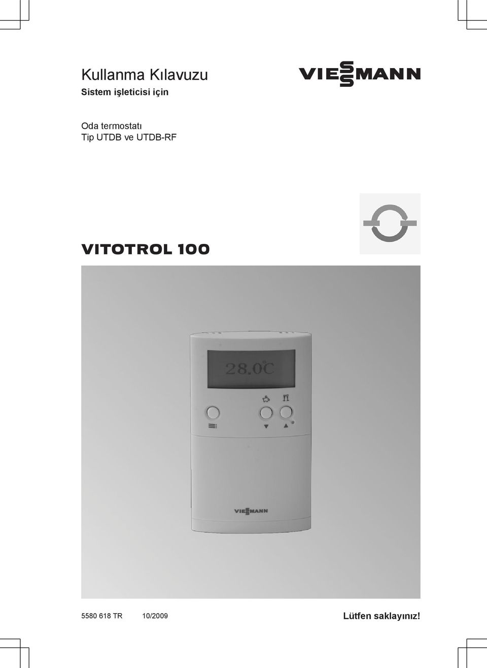 termostatı Tip UTDB ve UTDB-RF