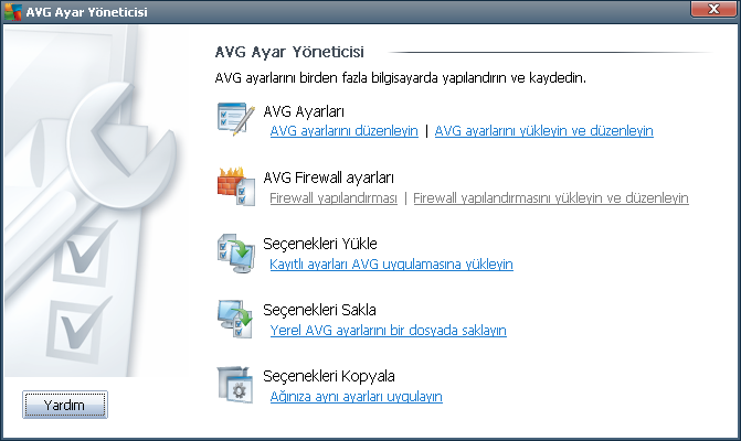 8. AVG Ayarları Yöneticisi AVG Ayar Yöneticisi, temel olarak AVG yapılandırmasını kopyalayabildiğiniz, düzenleyebildiğiniz ve dağıtabildiğiniz daha küçük ağlar için uygun bir araçtır.