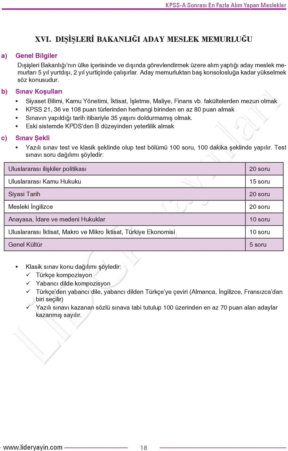 fakültelerden mezun olmak KPSS 21, 36 ve 108 puan türlerinden herhangi birinden en az 80 puan almak Sınavın yapıldığı tarih itibariyle 35 yaşını doldurmamış olmak.