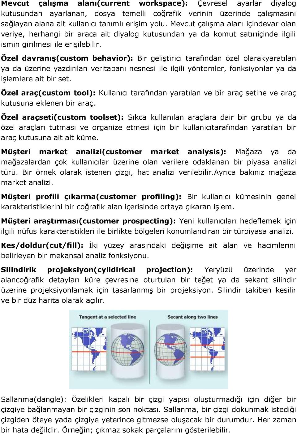 Özel davranış(custom behavior): Bir geliştirici tarafından özel olarakyaratılan ya da üzerine yazdırılan veritabanı nesnesi ile ilgili yöntemler, fonksiyonlar ya da işlemlere ait bir set.