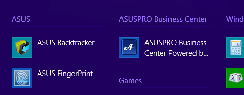 ASUSPRO Business Center ASUSPRO Business Center, bazı özel ASUS uygulamaları ile Intel Small Business Advantage (SBA) uygulamasını içeren ve dizüstü bilgisayarınızı iş verimi için kullandığınızda