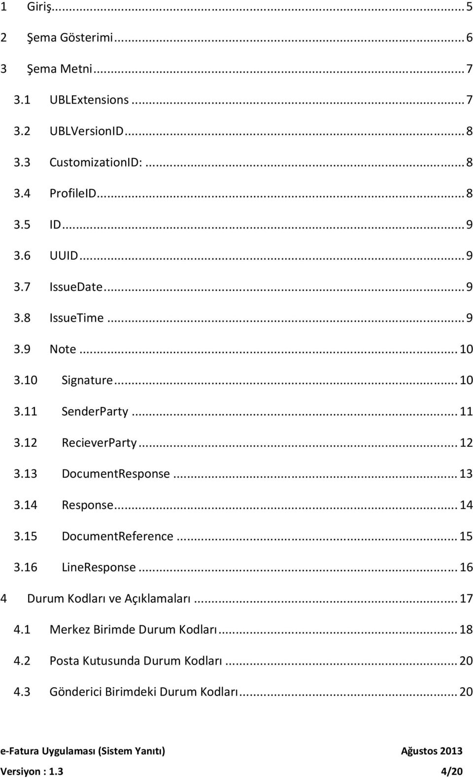 12 RecieverParty... 12 3.13 DocumentResponse... 13 3.14 Response... 14 3.15 DocumentReference... 15 3.16 LineResponse.