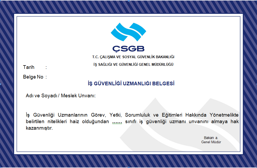 kurumun girişine asarlar. Bu yükümlülüğü gerekli süre içerisinde yerine getirmeyen kurumların belgesi doğrudan iptal edilir.