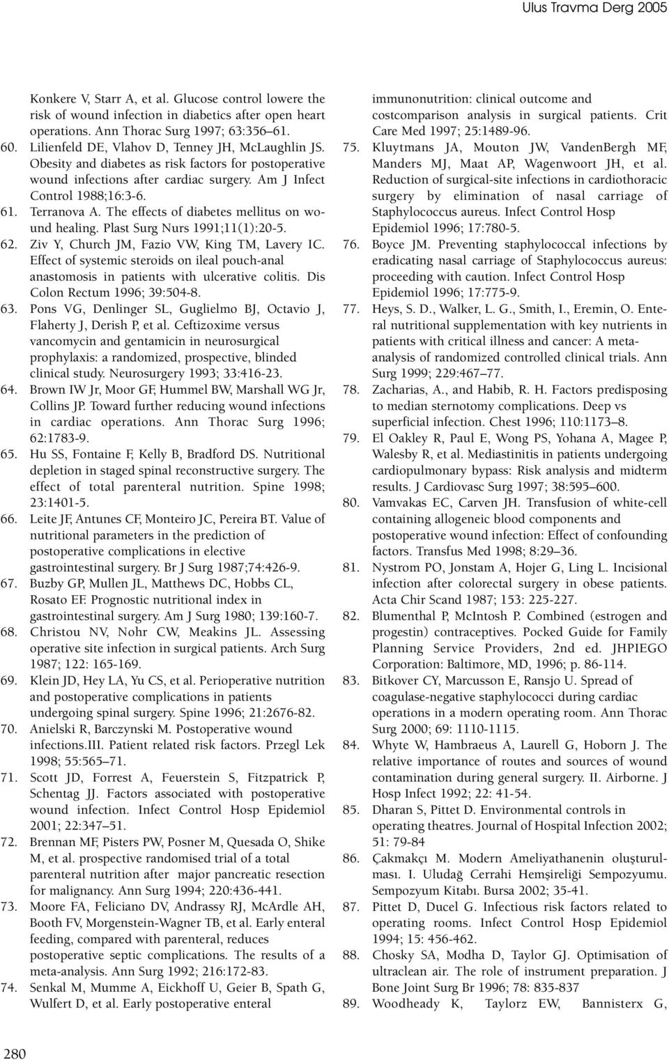 The effects of diabetes mellitus on wound healing. Plast Surg Nurs 1991;11(1):20-5. 62. Ziv Y, Church JM, Fazio VW, King TM, Lavery IC.